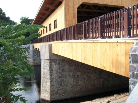 Pepperell's New Wood Covered Bridge